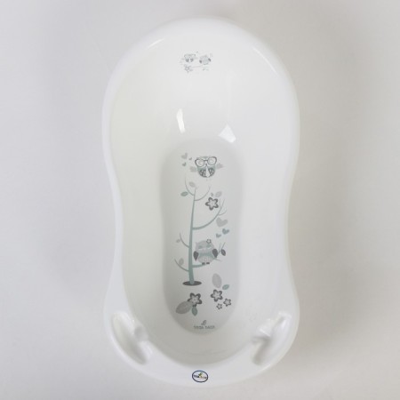 Children's bath "Owls" 86 cm, white color-1