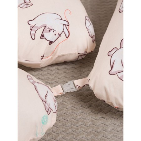 Pillow for twins "Funny kitten", Hollofiber-1