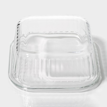 Container of heat -resistant glass of the Shiadu, square, 800 ml, 15 × 7 cm-7