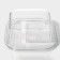 Container of heat -resistant glass of the Shiadu, square, 800 ml, 15 × 7 cm