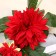 Artificial flowers "Georgin Garden Galant" 11x61 cm, red