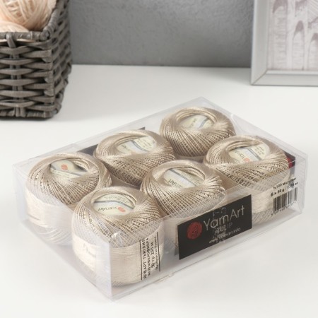 Yarn "Tulip" 100% microfiber 250m/50g (428 gold)-4