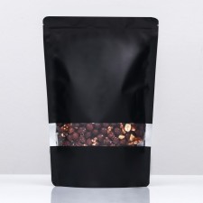 Pack Doy-Pak, matte, black with a window, 20 x 30 x 4 cm