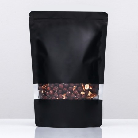 Pack Doy-Pak, matte, black with a window, 20 x 30 x 4 cm
