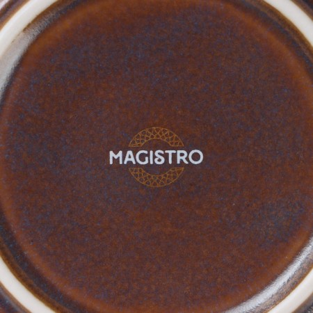 Porcelain saucer Magistro Garland, D = 14.2 cm, blue color-4