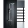 Shower mixer Lemark LM7005C, with the upper shower, color chromium