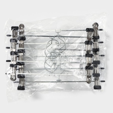 Pan for trousers and skirts with clamps, 30 × 10 cm, silver color-6