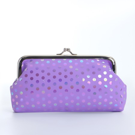 Cosmetic bag, lilac color-1