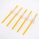 The tubes for the cocktail "Skeleton", the color is orange, a set of 5 pcs.