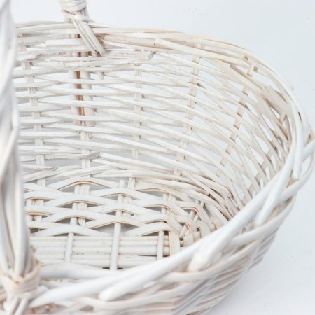 Wicker basket, 30x24x12/26 cm, vine, fabric-4