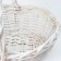 Wicker basket, 30x24x12/26 cm, vine, fabric