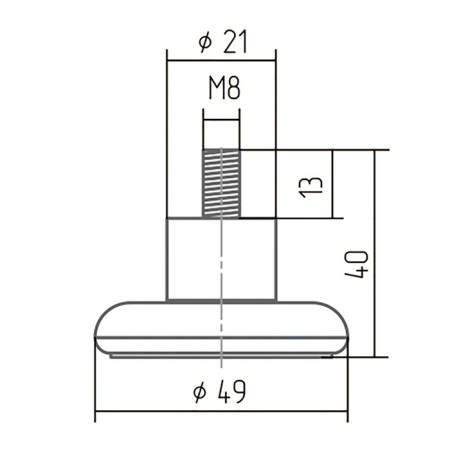 Adjustable support, orp 114 with-2