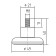 Adjustable support, orp 114 with