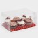 Gold Capcake box, 23 x 16 x 11.5 cm, New Year