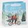 Laminated square “Happiness with you”, 22 x 22 x 11 cm, New Year
