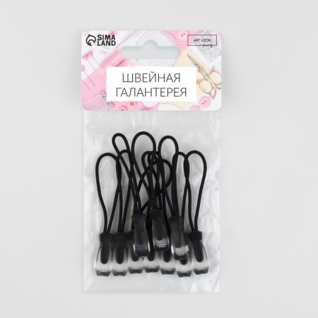 Poller for lightning, 2.3 cm, 6 × 0.7 cm, 10 pcs, black/transparent color-4