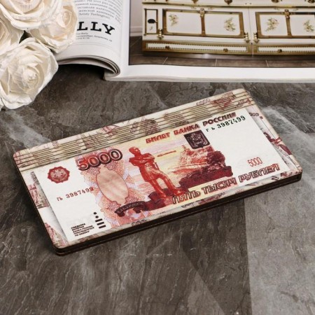 Barrier "5000 rubles", flat, print, 18.5x9.5x0.8 cm