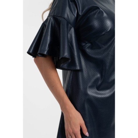 Female dress, size 44, blue color-7