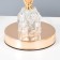 Table lamp "Flowers" E27 40W black and gold 12x12x24 cm Risalux