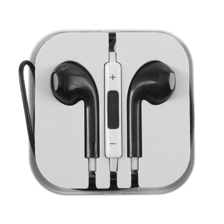 Headphones Luazon vbt 1.2, inserts, microphone, black-1