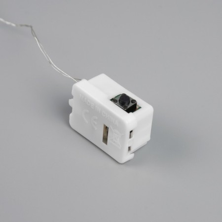 Rosa thread. IP20, 2 m, N.S. LED (1608) -20-4.6V, AG13x3 (in the set), 3 modes, glow red glow-2