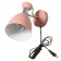 Sconces with a switch on the wire "Claudia" E27 40W pink 28x15x20cm