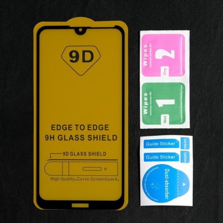 Protective glass 9D Luazon for Huawei Y7 2019/Y7 Prime 2019/Y7 Pro (6.26 "), 0.33 mm, 9h-2
