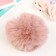 Pompon Artificial fur "cappuccino" d = 7 cm