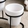 Set of Kashpo "duet" white, on a stand, 12.5x11cm