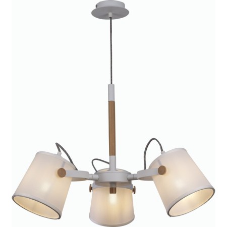 Suspended chandelier Mantra Nordica 2, E27, 3x20W, 500 mm, white color, tree