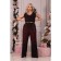 Female suit, size 56, burgundy color