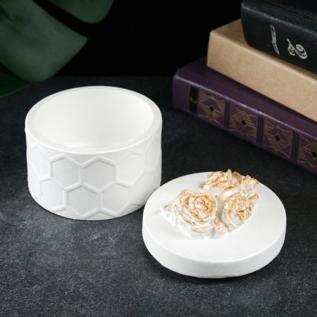 Casket "Sot with flowers" 12cm-1