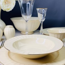 A set of deep plates Lenardi Marzipan, D = 21.5 cm, 6 pcs