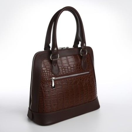 Female Bag Textura, Tout, Middle Size, Brown color-3