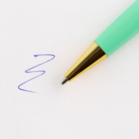 Metal handle in a tube "Happy Teacher", Blue Paste, 1.0 mm-2