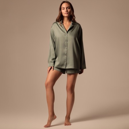 Home suit (shirt and shorts) SL Home p. XL, green-1