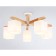 Suspended chandelier Ambrella TR83118/5 WH/LW, E27, 5x40W D700x325 mm, white, light wood