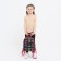 Baby backpack on lightning, black/pink color