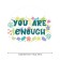 The tablecloth on the table “you is enough”, round, oxford, elastic band, size 140x140 cm, diameter 105-120 cm