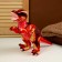 Soft toy "dinosaur", 32 cm, red color