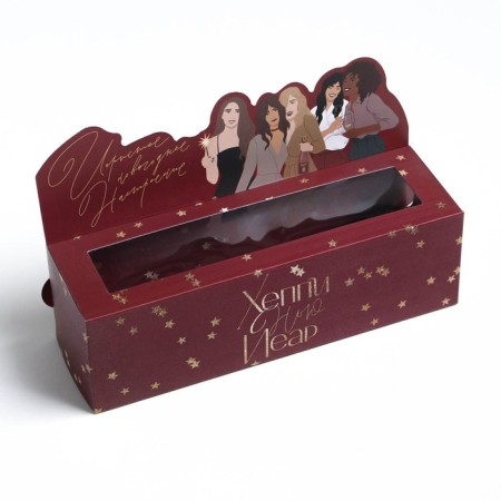 Box for Makarun "Party", 18 x 5.5 x 5.5 cm, New Year-2
