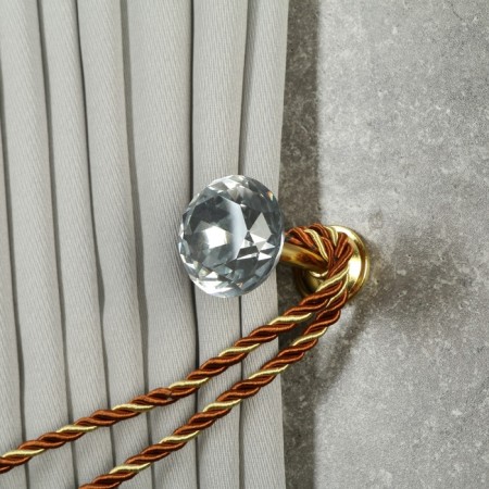 Holder for curtains KD001, one -rod, color gold-5