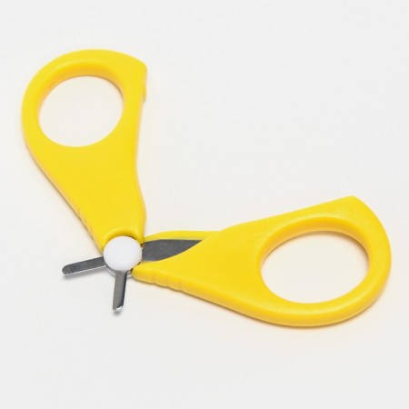 Children's manicure set (scissors, kniper, saw, tweezers), yellow color-3