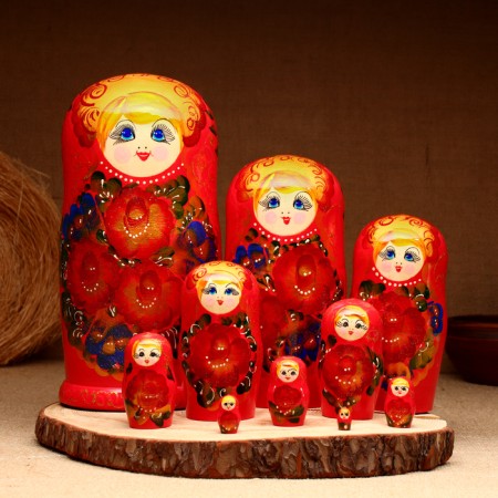 Two-doll matryoshka "Raisa", 23-27 cm