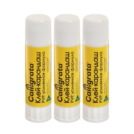 Adhesive pencil 21 grams of PVP enhanced formula, set 3 pcs-3