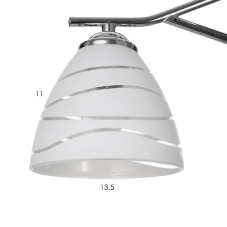 Люстра 2791/2 E27 40Вт хром 48х14х25 см BayerLux-3