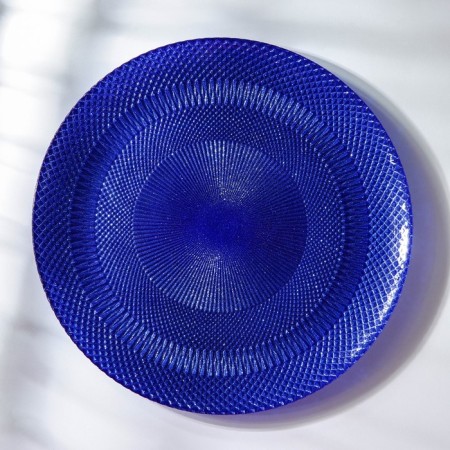 Serving dish "Gloria", d = 30 cm, blue color