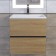 Tumbling under the Uperwood Barsa sink, 50 cm, suspended, black/oak sonoma
