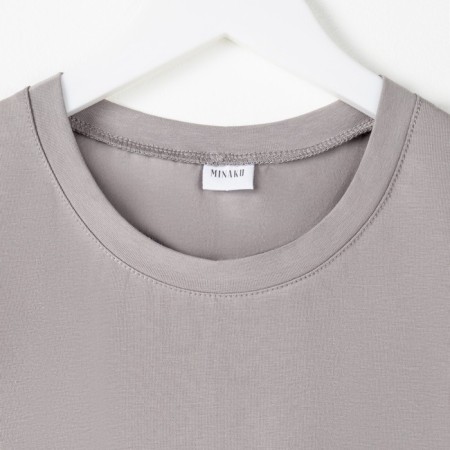 Women's T -shirt Minaku: Basic Line Color gray, size 48-7