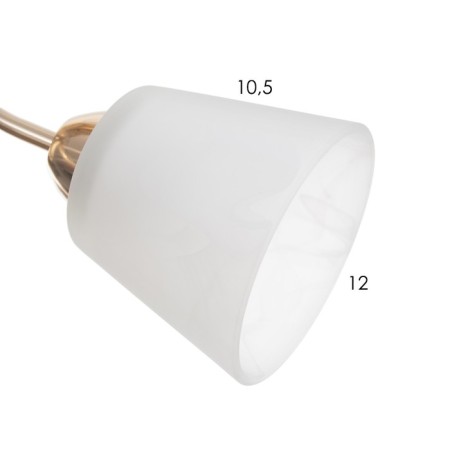 Ceiling Ceiling Ellie 3x40W E27 Gold 52x52x30 cm-5